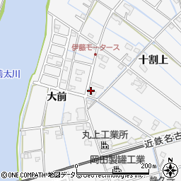 愛知県愛西市善太新田町十割上57周辺の地図