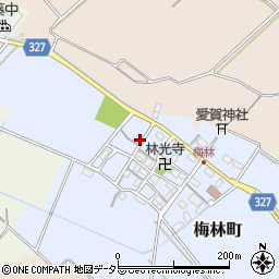 滋賀県東近江市梅林町208周辺の地図