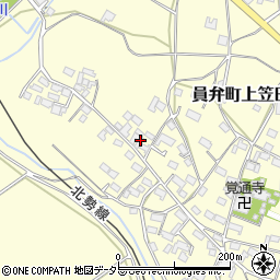 三重県いなべ市員弁町上笠田2082周辺の地図