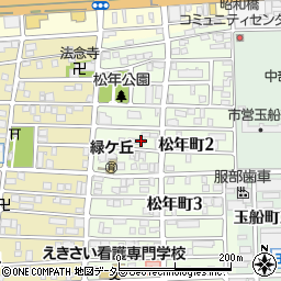 愛知県名古屋市中川区松年町2丁目37周辺の地図