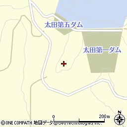 太田第五ダム周辺の地図