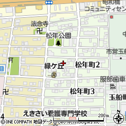 愛知県名古屋市中川区松年町2丁目36周辺の地図