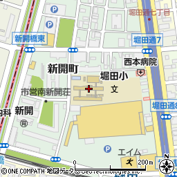 名古屋市立堀田小学校周辺の地図