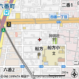 愛知県名古屋市熱田区四番周辺の地図