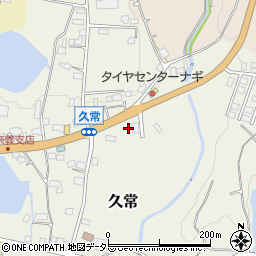 岡山県勝田郡奈義町久常341周辺の地図