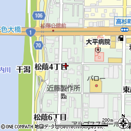 愛知県名古屋市中川区下之一色町松蔭４丁目23周辺の地図