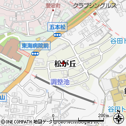 静岡県三島市松が丘周辺の地図