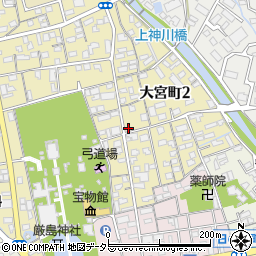 上田理容所周辺の地図