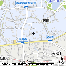 愛知県日進市赤池町村東142周辺の地図