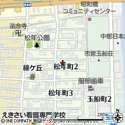 愛知県名古屋市中川区松年町2丁目24周辺の地図