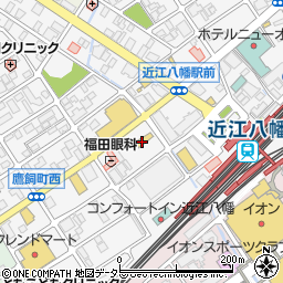 ファミリーマート近江八幡鷹飼町店周辺の地図