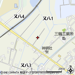 愛知県弥富市又八周辺の地図