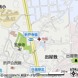 愛知県日進市折戸町（寺脇）周辺の地図