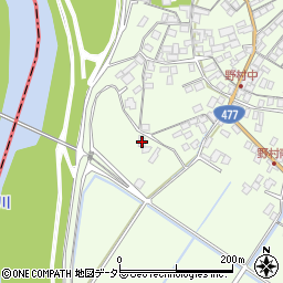 滋賀県近江八幡市野村町1040周辺の地図
