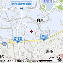 愛知県日進市赤池町村東144-2周辺の地図