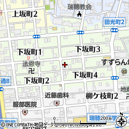 愛知県名古屋市瑞穂区下坂町周辺の地図