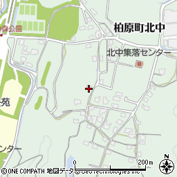 兵庫県丹波市柏原町北中493周辺の地図