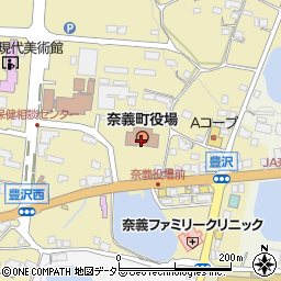 奈義町役場　産業振興課周辺の地図
