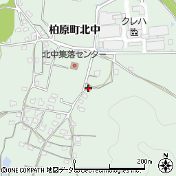 兵庫県丹波市柏原町北中206周辺の地図