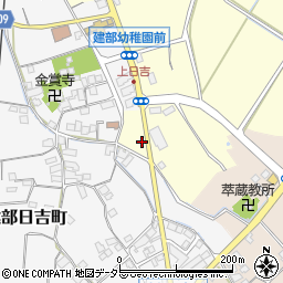 滋賀県東近江市建部上中町601-1周辺の地図