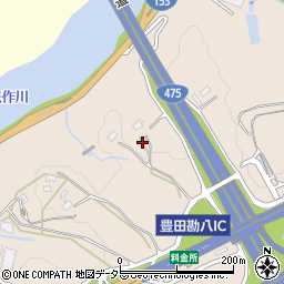 愛知県豊田市勘八町（勘八）周辺の地図