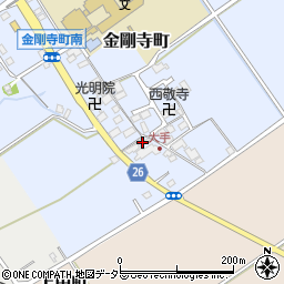 滋賀県近江八幡市金剛寺町99周辺の地図