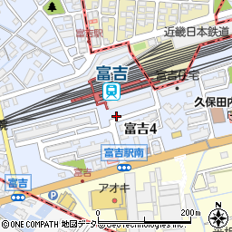 名鉄協商Ｐａｔ富吉駅前駐車場周辺の地図