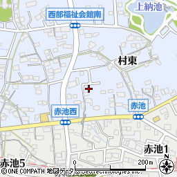 愛知県日進市赤池町村東155周辺の地図