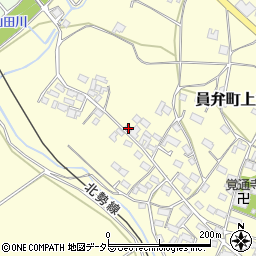 三重県いなべ市員弁町上笠田2189周辺の地図