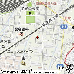 静岡県駿東郡長泉町下土狩166-11周辺の地図