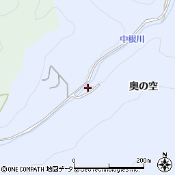 愛知県豊田市野口町（奥の空）周辺の地図