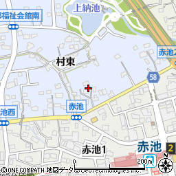 愛知県日進市赤池町村東79周辺の地図