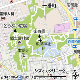 三島市立公園楽寿園周辺の地図