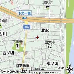 愛知県名古屋市中川区下之一色町北起128周辺の地図