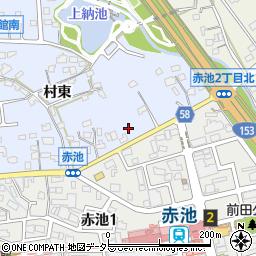 愛知県日進市赤池町村東71周辺の地図