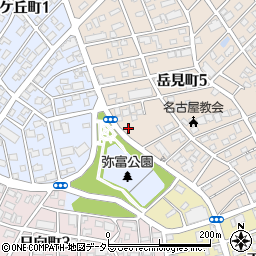 愛知県名古屋市瑞穂区岳見町6丁目24周辺の地図