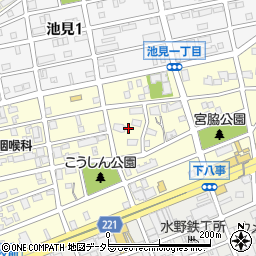 愛知県名古屋市天白区元八事1丁目210周辺の地図