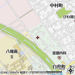 滋賀県近江八幡市白鳥町3周辺の地図