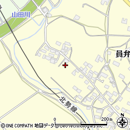 三重県いなべ市員弁町上笠田2183周辺の地図