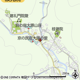 京都府京都市左京区大原草生町37周辺の地図