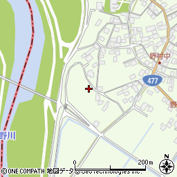 滋賀県近江八幡市野村町3161周辺の地図