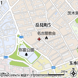 愛知県名古屋市瑞穂区岳見町6丁目25周辺の地図