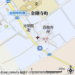 滋賀県近江八幡市金剛寺町142周辺の地図