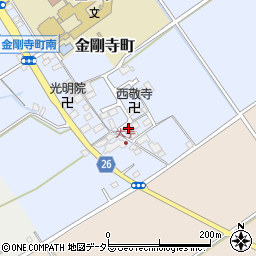 滋賀県近江八幡市金剛寺町161周辺の地図