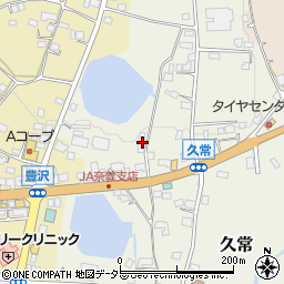 岡山県勝田郡奈義町久常267周辺の地図