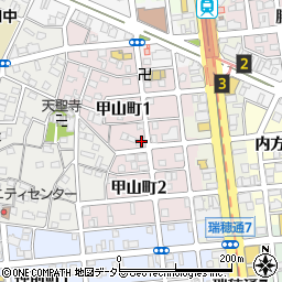 愛知県名古屋市瑞穂区甲山町1丁目86周辺の地図