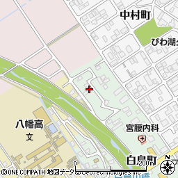 滋賀県近江八幡市白鳥町3-14周辺の地図