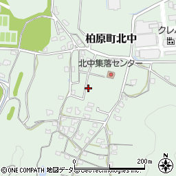 兵庫県丹波市柏原町北中周辺の地図