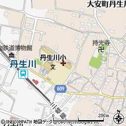 いなべ市立丹生川小学校周辺の地図