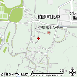 兵庫県丹波市柏原町北中周辺の地図